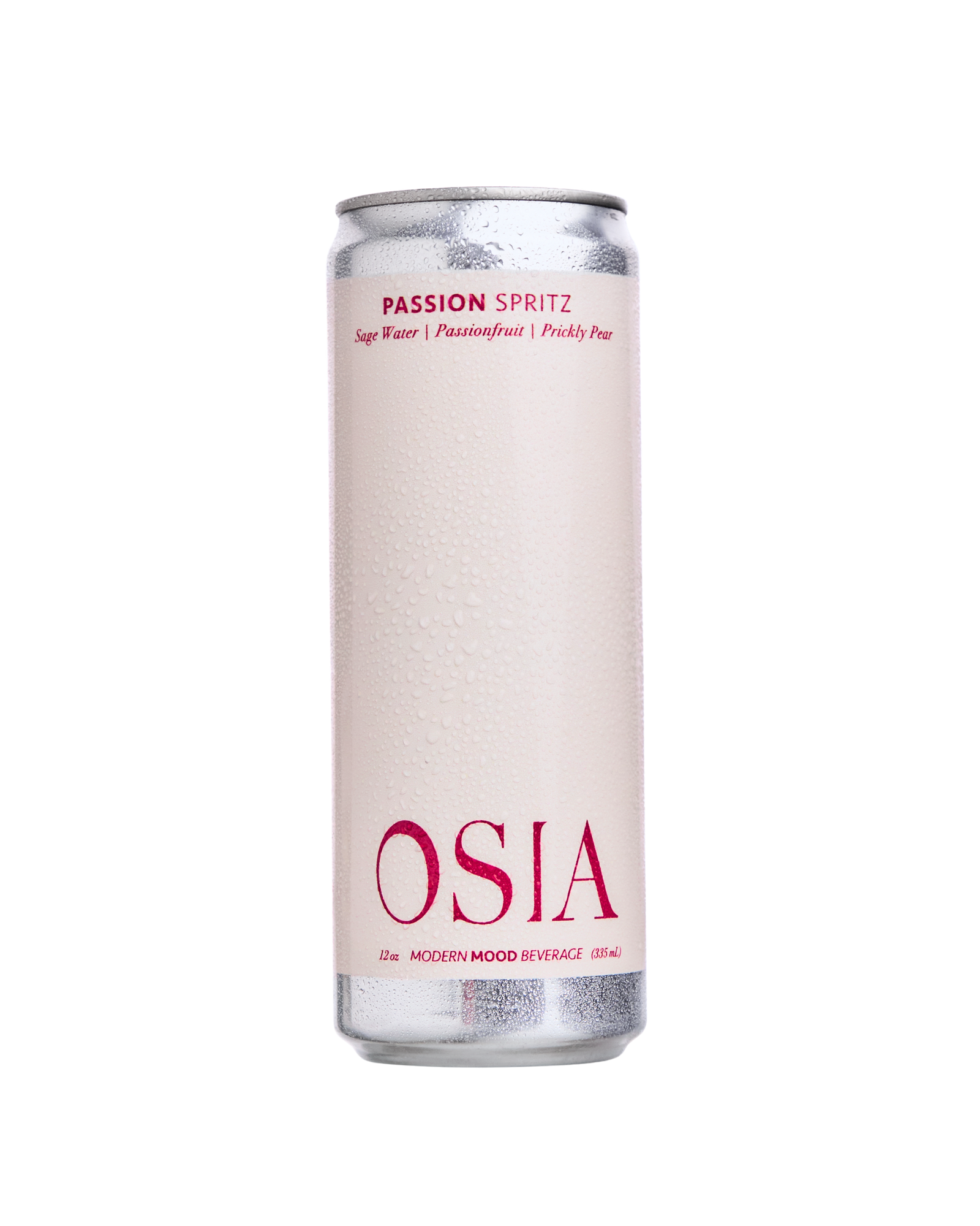 OSIA passion spritz can on a white background