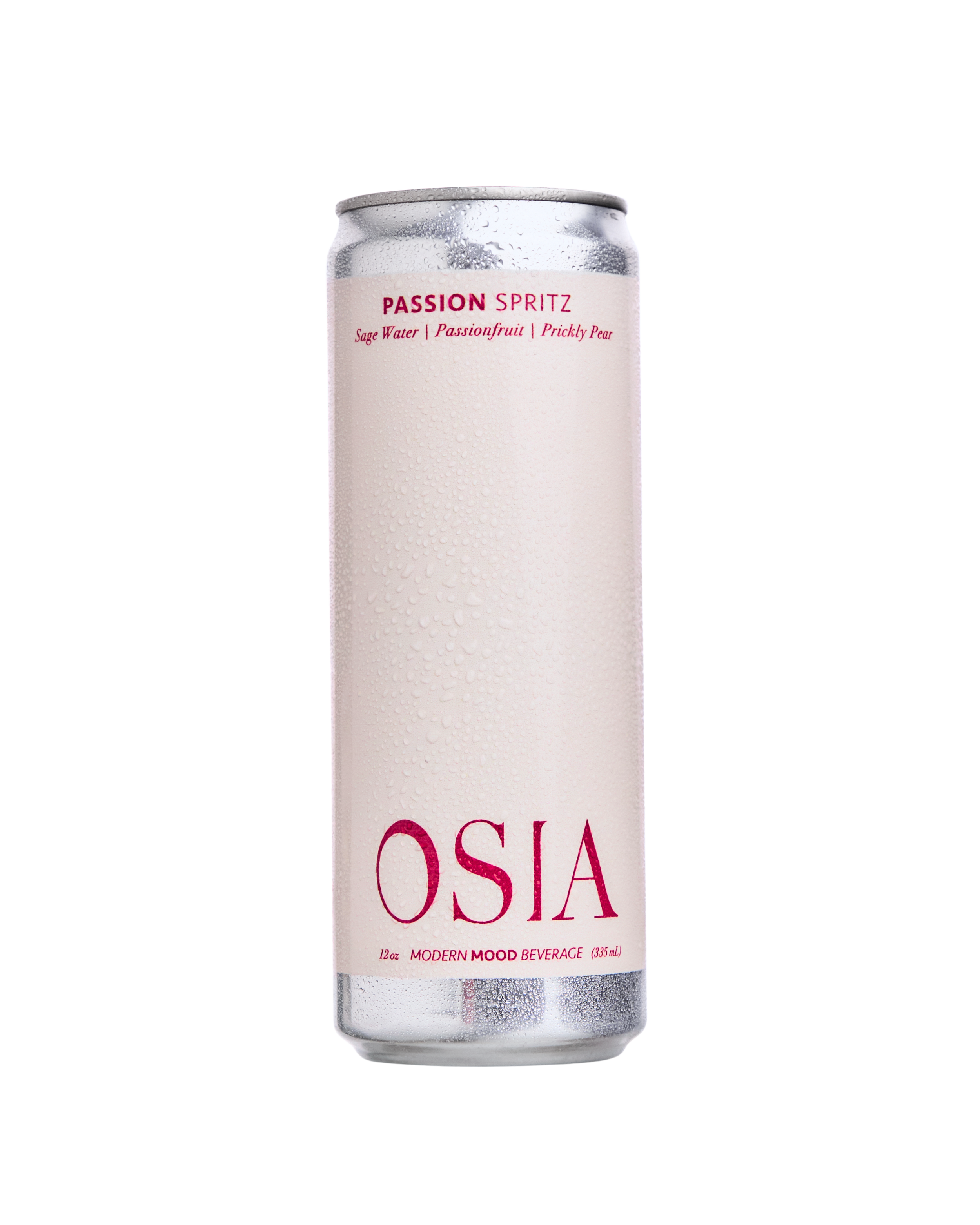 OSIA passion spritz can on a white background