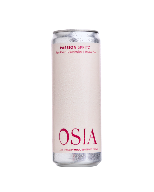 OSIA passion spritz can on a white background
